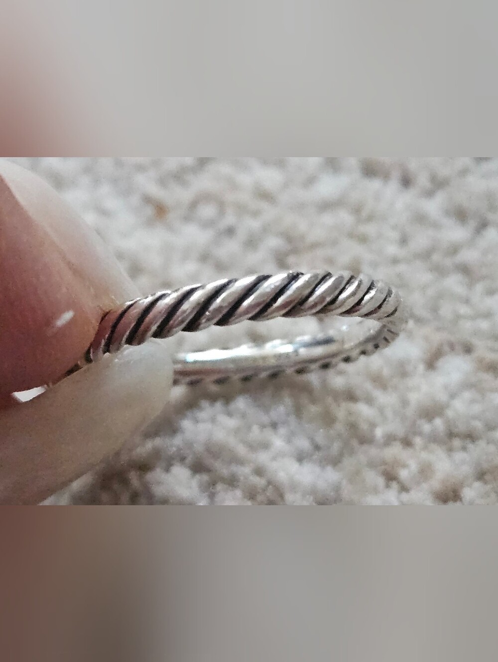 David Yurman Cable Collectibles Diamond Heart Pavé Sterling Silver Ring Size 6✨️ - Picture 14 of 15
